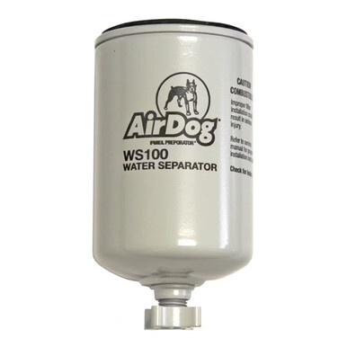 AirDog water-fuel separator system for a heavy-duty diesel semi truck