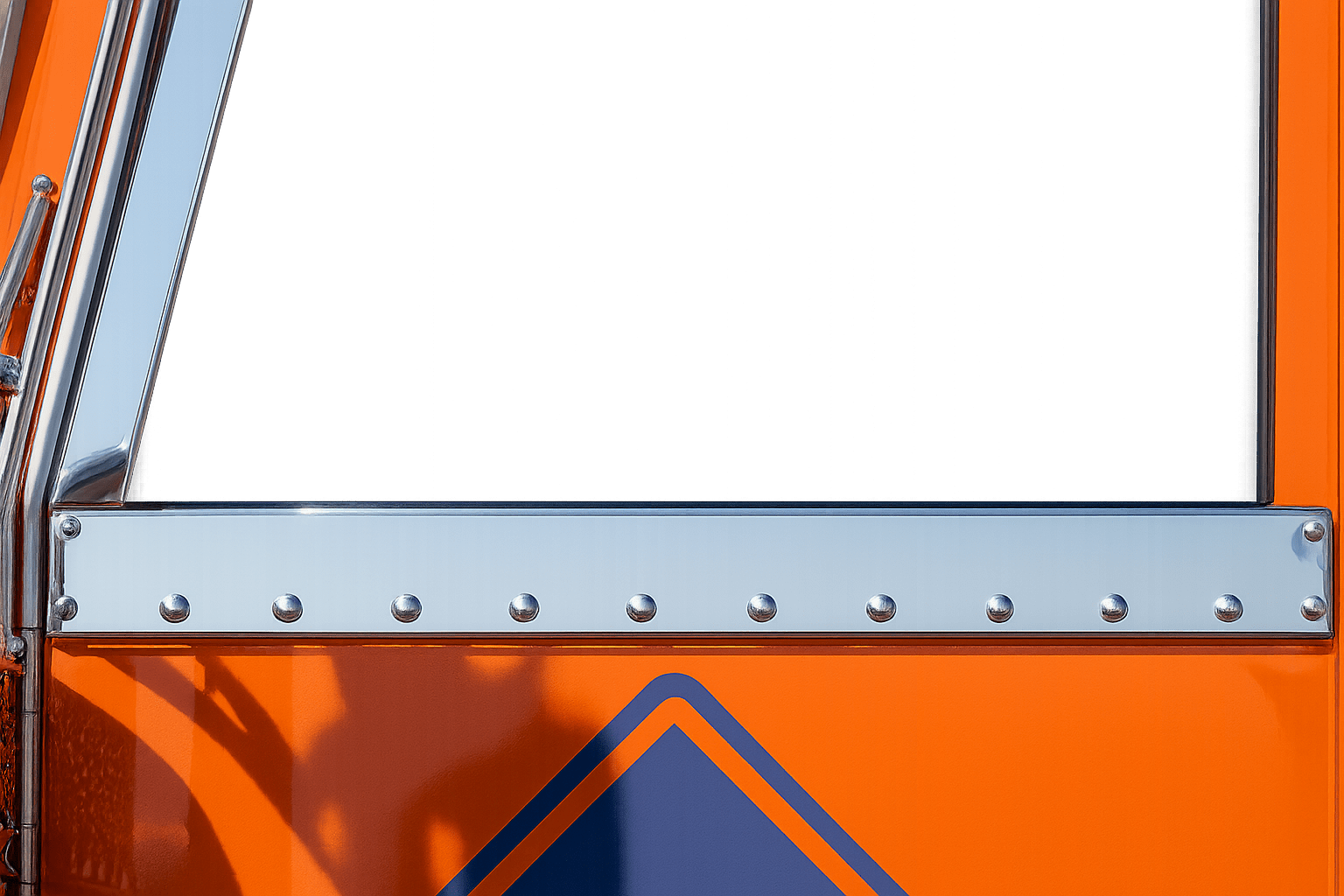 Chrome Window Sill Trim for Peterbilt