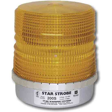 semi truck strobe light with flanged base