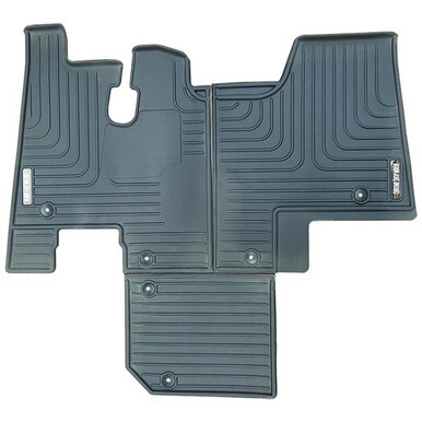 Black floorboard liner set for Kenworth