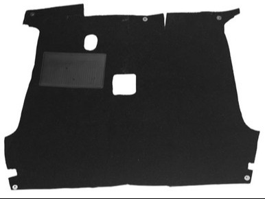 Plush black carpet for Kenworth truck cab/sleeper