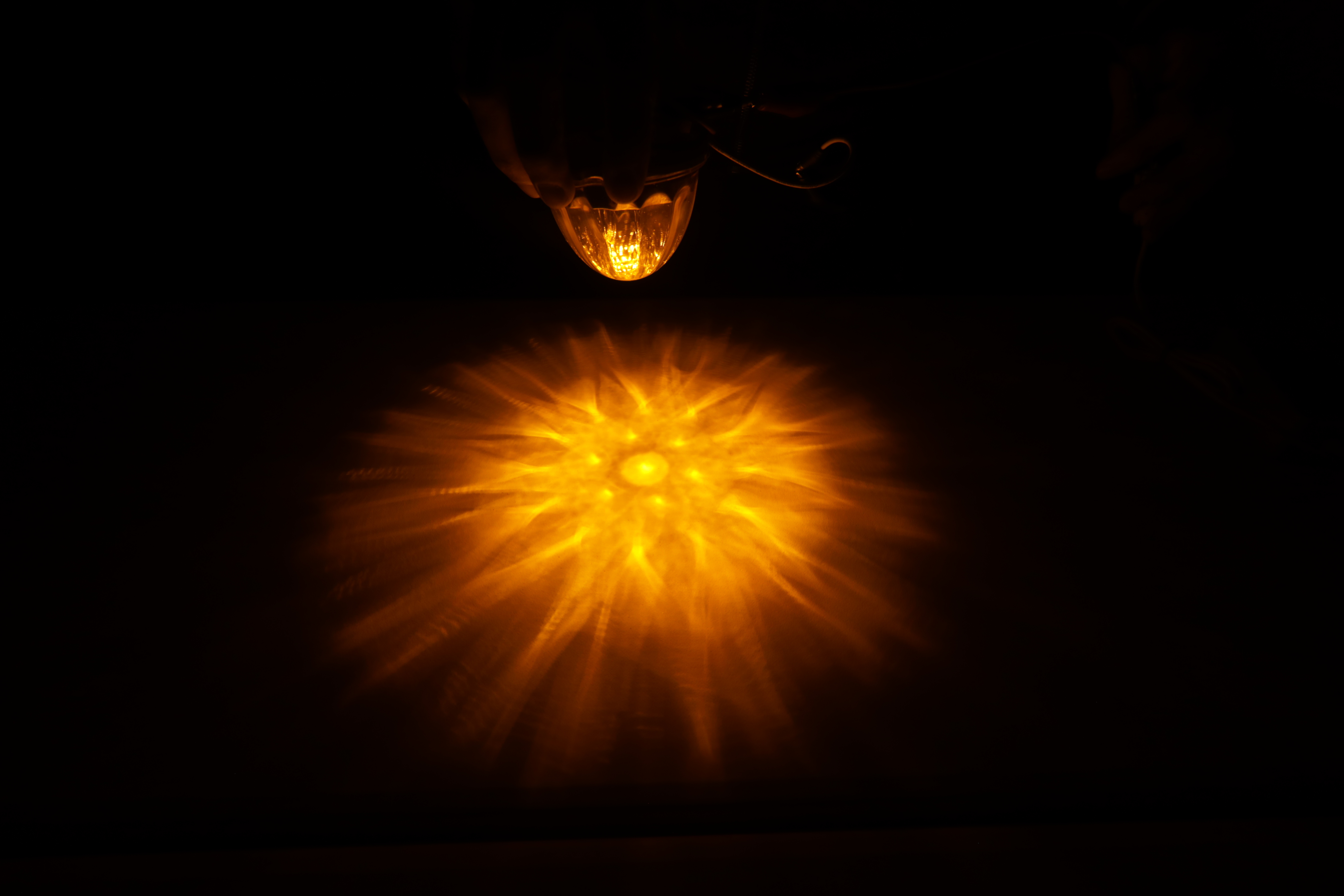 Legendary Watermelon Light with Sunburst Pattern