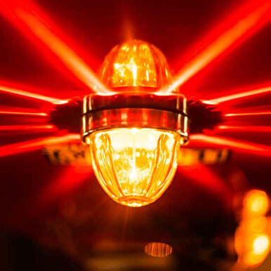 LED lighting upgrades installed on a semi truck
