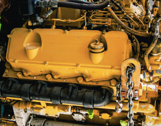 Original Peterbilt 359 CAT Engine