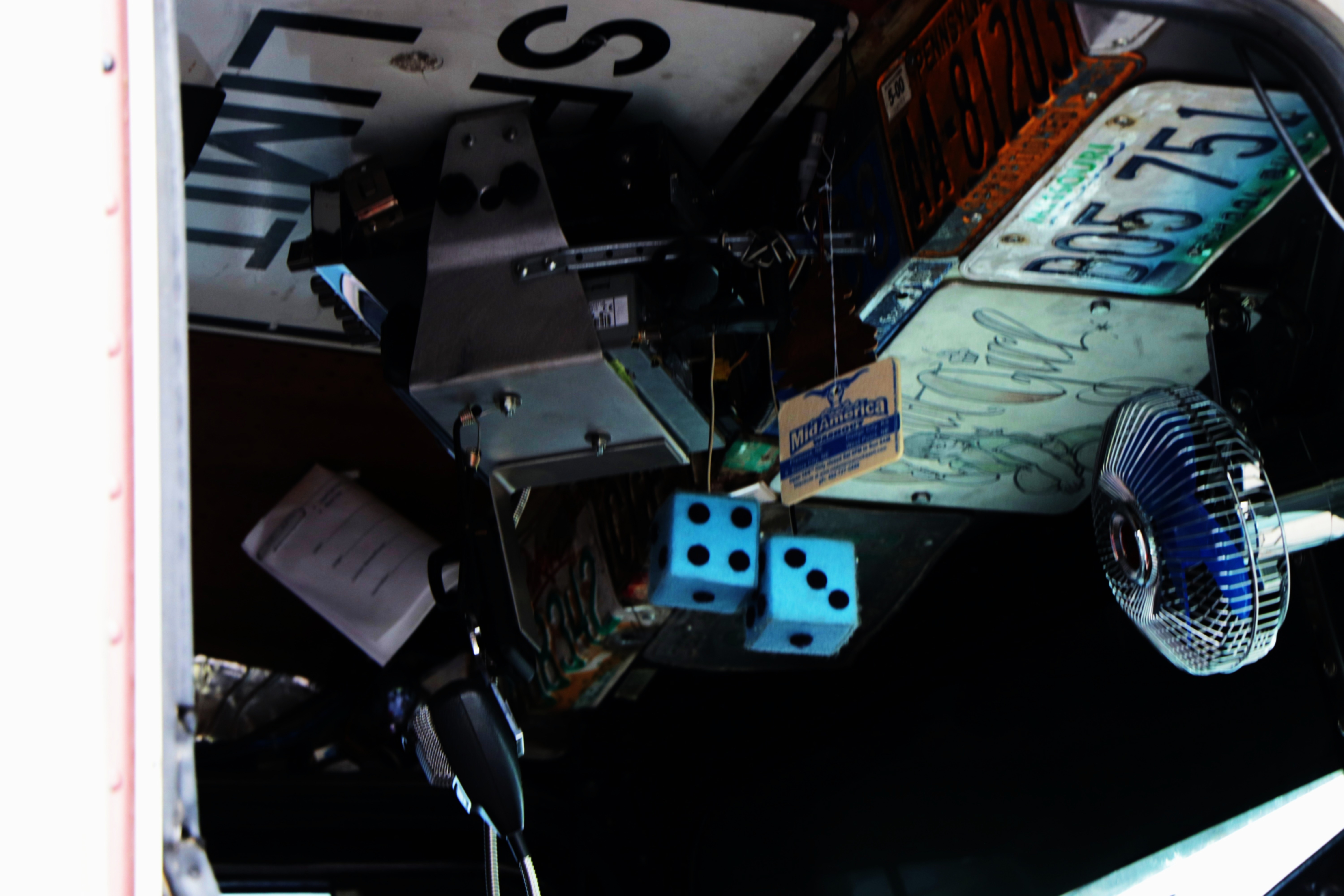 Rat Rod Cab Roof Interior on the Pete 359 Model
