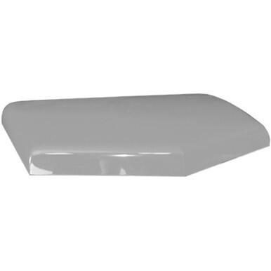 Semi truck equipped with an aerodynamic roof fairing cap or roof-mounted wing