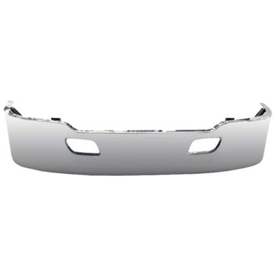 Kenworth T680 stainless steel aero clad front bumper with tow holes