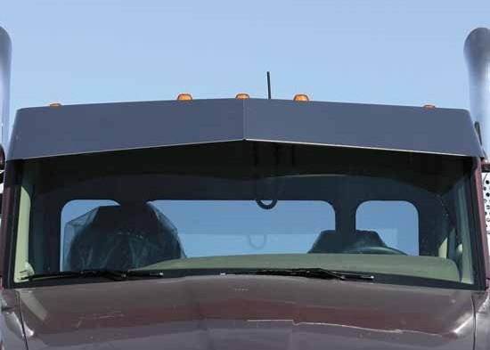 Stainless Steel Blind Mount Untie Drop Visor Kenworth W990 Stainless Steel Blind Mount Untie Drop Visor Kenworth W990