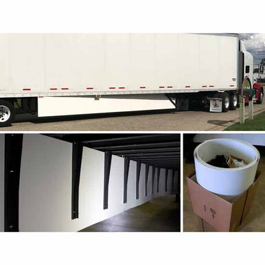 Semi trailer equipped with aerodynamic trailer skirts