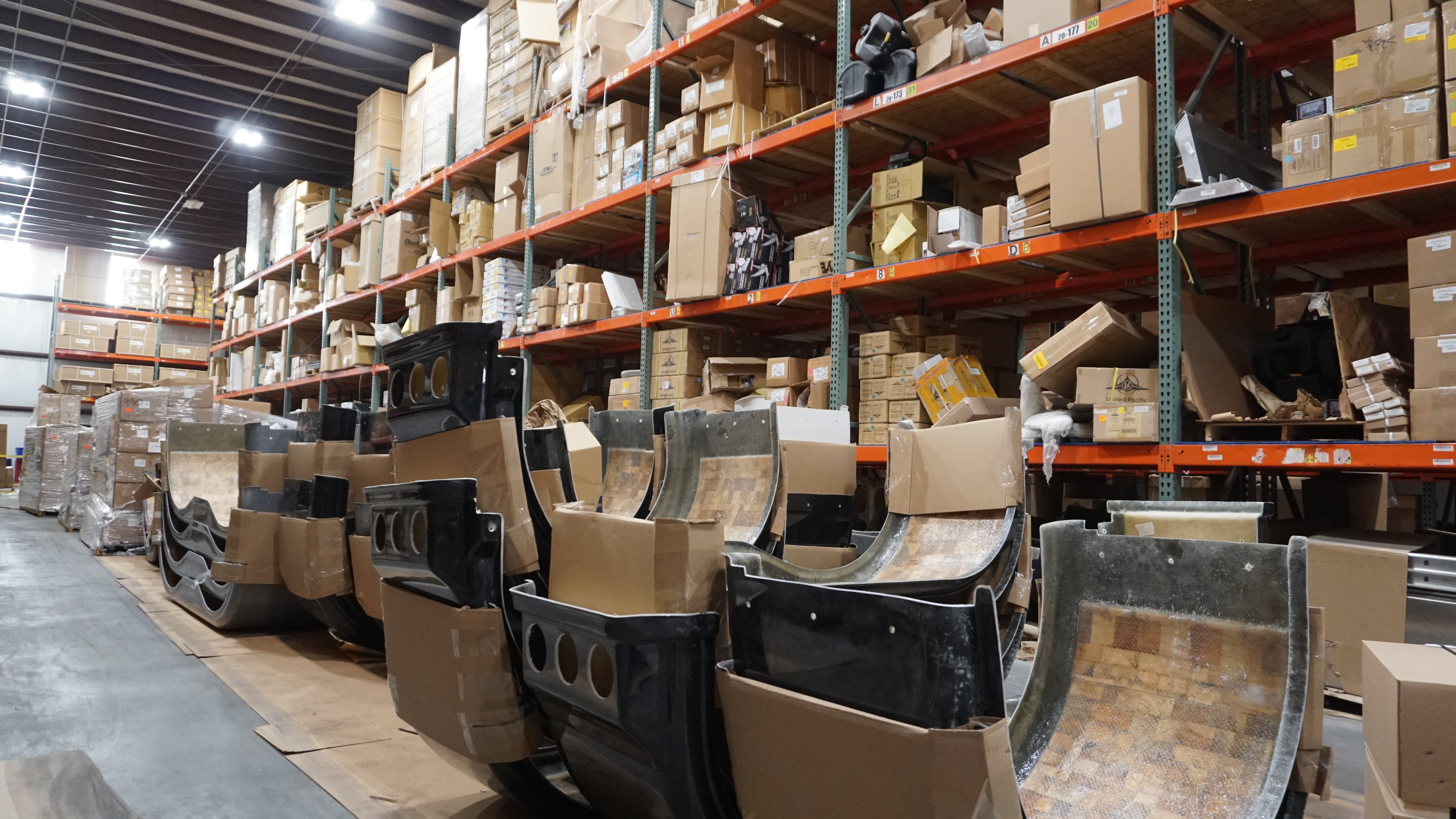 warehouse of semi truck parts packaging warehouse of semi truck parts packaging